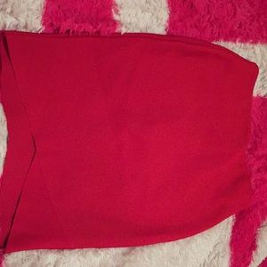 Red Pencil Skirt